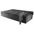 Sofa mit Schlaffunktion in Dunkelgrau 'Delia' - Dunkelgrau/Schwarz, MODERN, Holzwerkstoff/Kunststoff (206/95/95cm) - Livetastic Sofa mit Schlaffunktion in Dunkelgrau 'Delia' - Dunkelgrau/Schwarz, MODERN, Holzwerkstoff/Kunststoff (206/95/95cm) - Livetastic