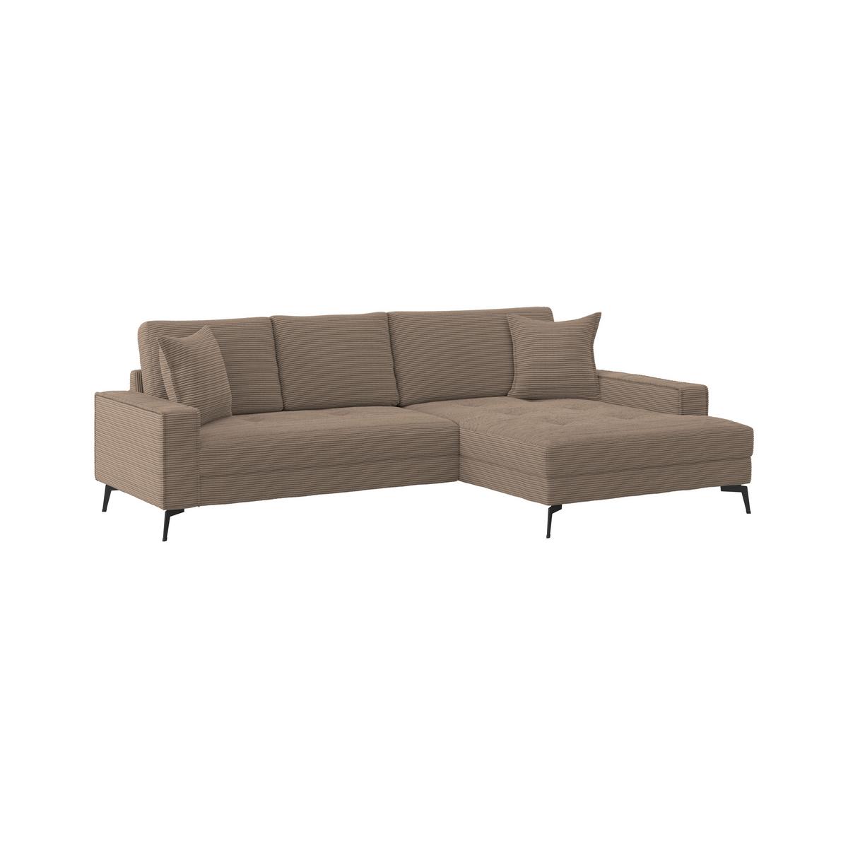 Kutna Garnitura Zero - smeđa/crna, Trend, tekstil (286/173cm)