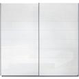 SCHWEBETÜRENSCHRANK Weiß - Alufarben, MODERN, Holzwerkstoff/Metall (225/210/62cm) - MODERN LIVING