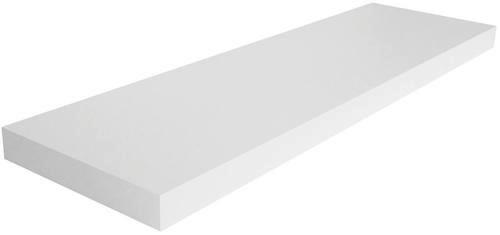 Raft de perete Giga - alb, Modern, material pe bază de lemn (80/3,8/23,50cm)