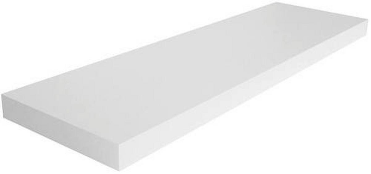 Raft de perete Giga - alb, Modern, material pe bază de lemn (80/3,8/23,50cm) - Modern Living
