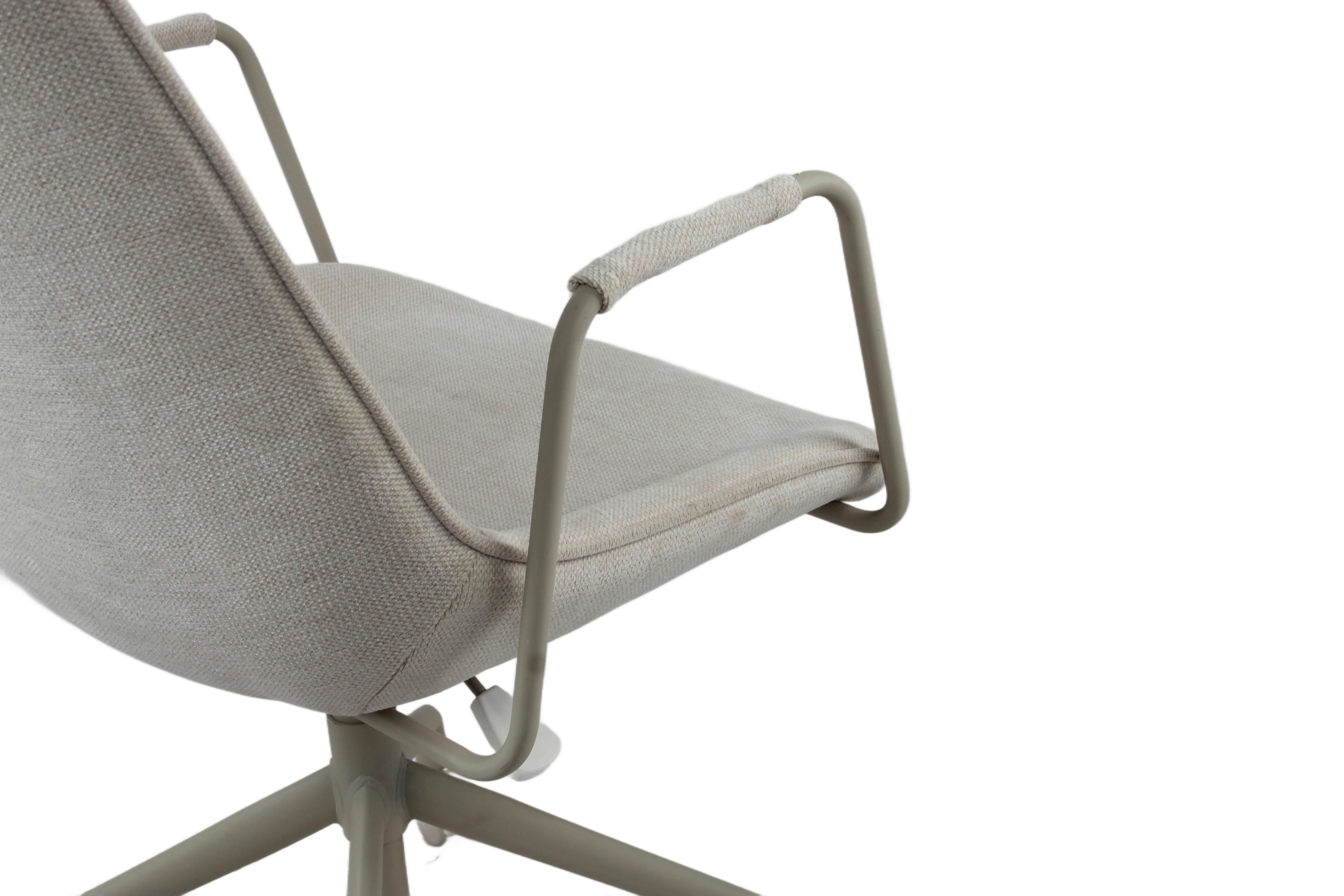 SNURRSTOL LOUIS - beige, Modern, metall/textil (57/90-100/63cm) - Mömax