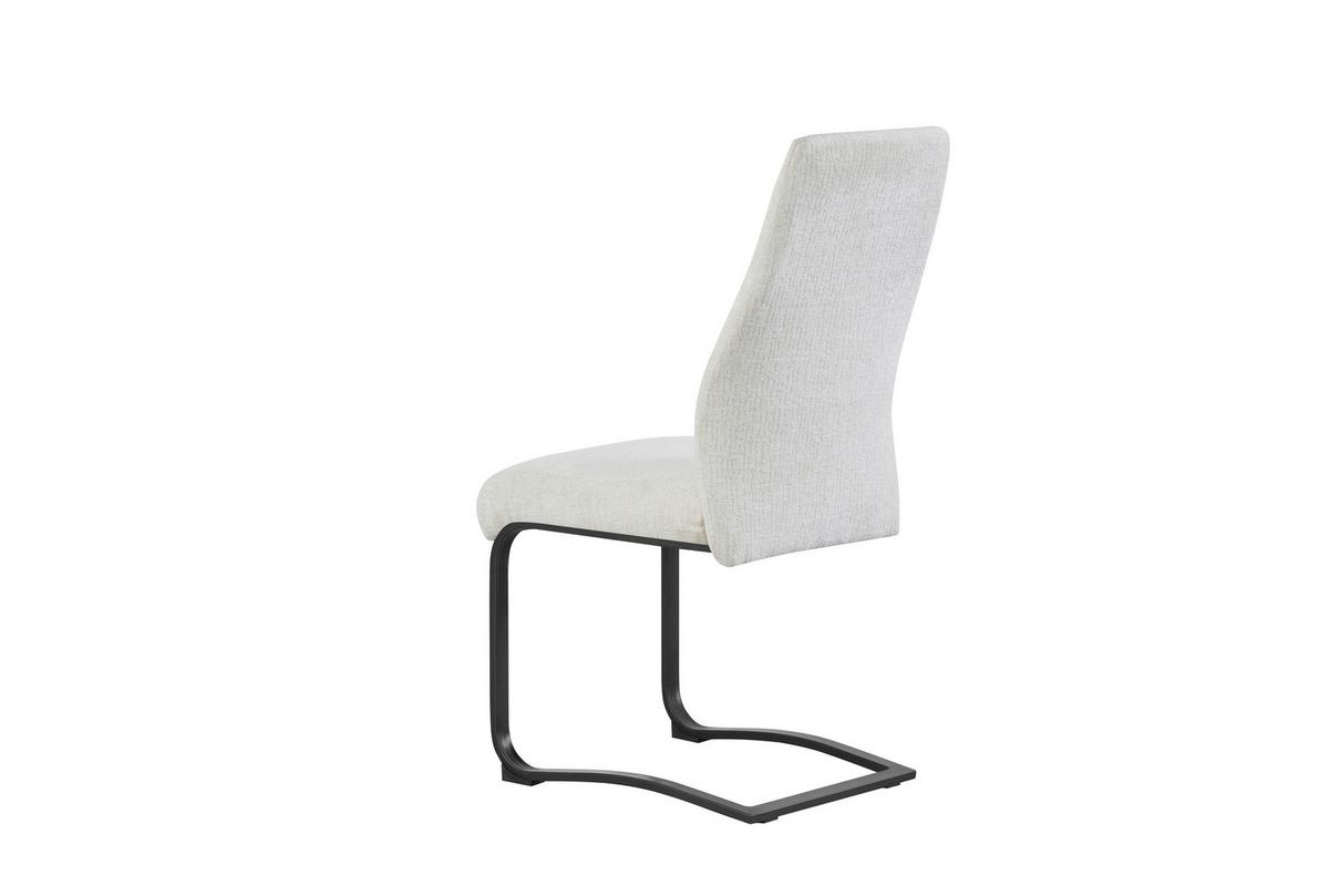 SCHWINGSTUHL-SET TINA - Creme/Schwarz, Modern, Textil/Metall (43/98/59cm) - MID.YOU