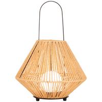 LED-Außenleuchte Newi in Braun/Schwarz max. 1 W - Braun, Modern, Naturmaterialien/Metall (24/30cm) - Modern Living