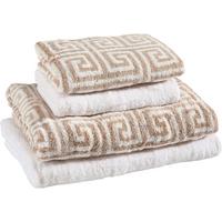 ZESTAW RĘCZNIKÓW FROTTE CAWÖ 4 SZTUKI - kolor piaskowy, Basics, tkanina - Cawoe