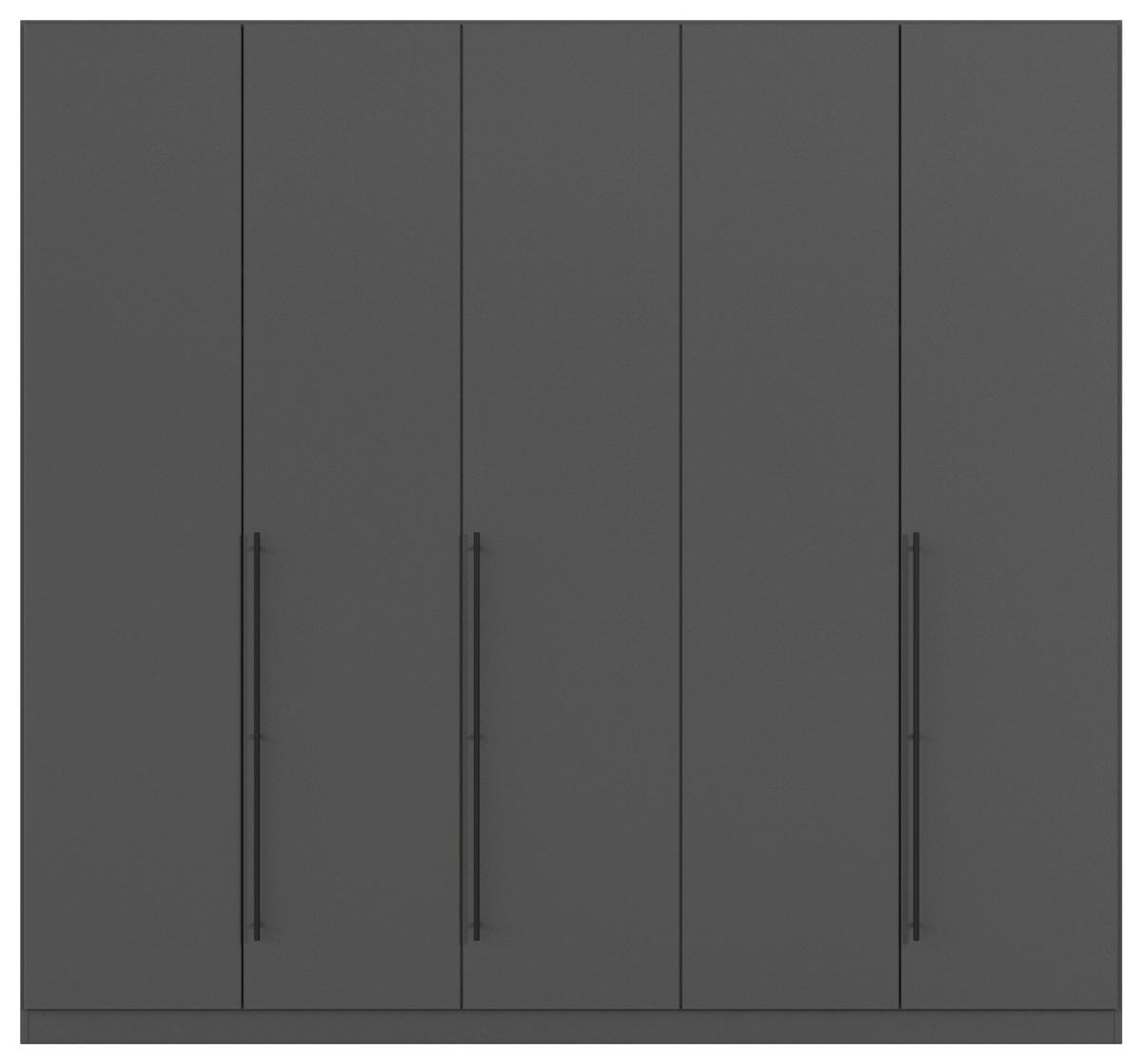 Kleiderschrank Safari Grau - Grau, Konventionell, Holzwerkstoff (226/229/54cm) - Based