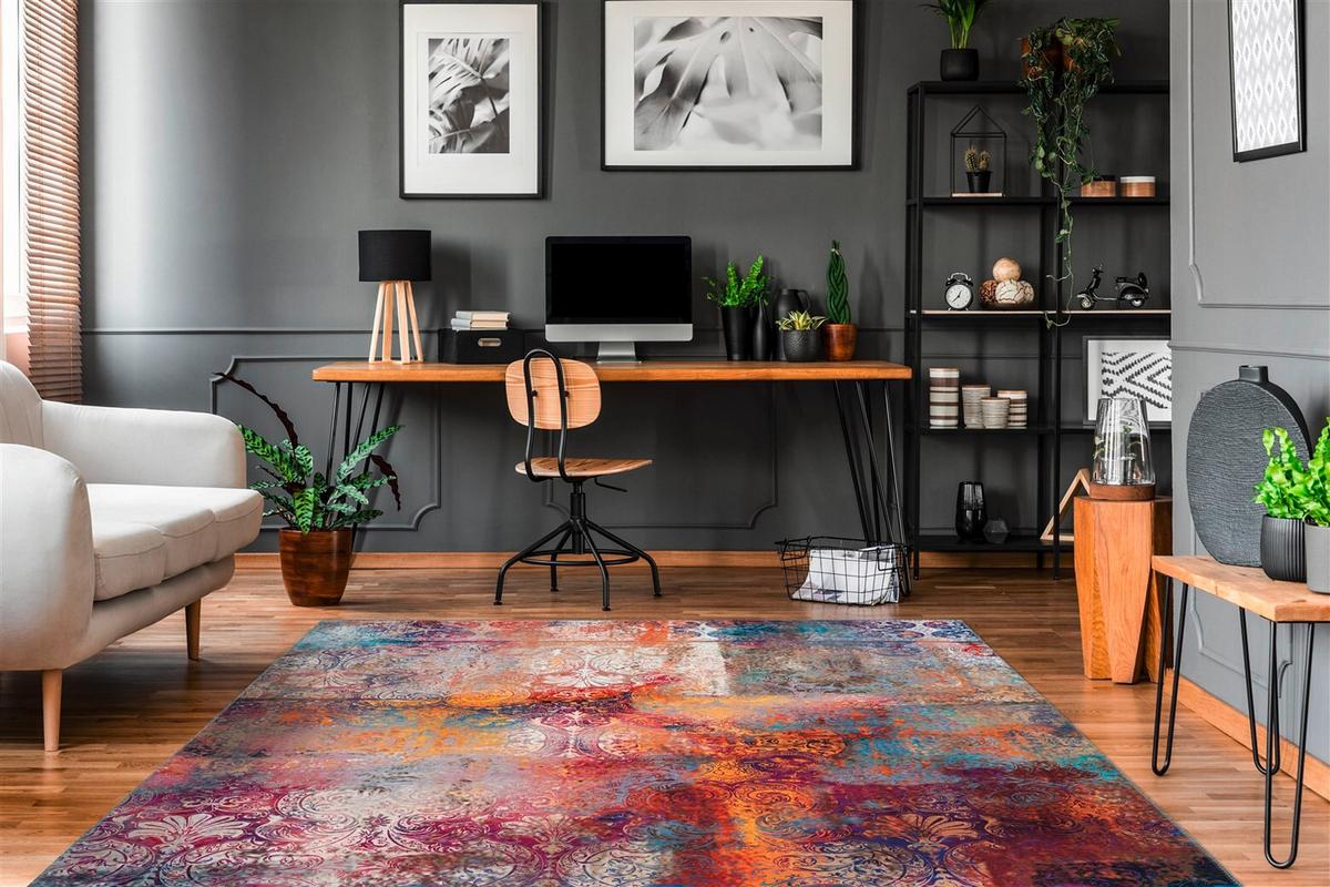 FLACHWEBETEPPICH Galaxy 125 Multi - Multicolor, Basics, Textil (80/150cm) - Kayoom