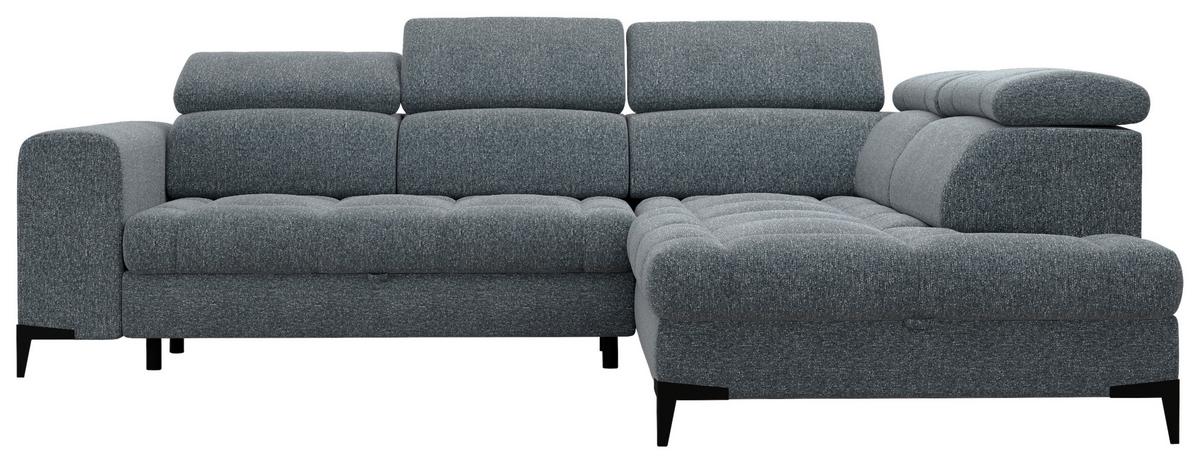 Coltar Mason - gri închis/negru, Modern, plastic/lemn (271/211cm) - Modern Living
