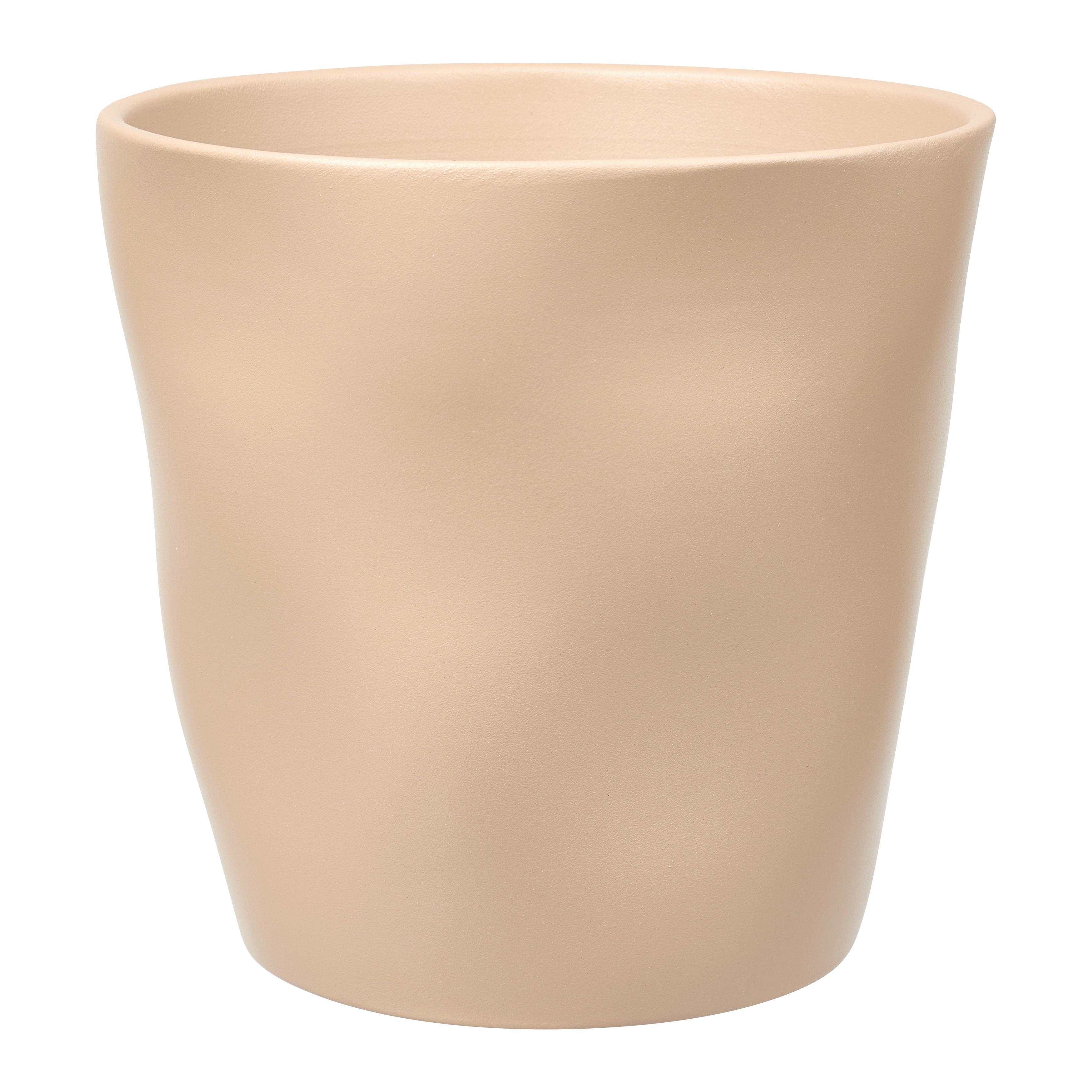 Übertopf Cashmere Taupe - Taupe, Keramik (21/21cm) - Mömax