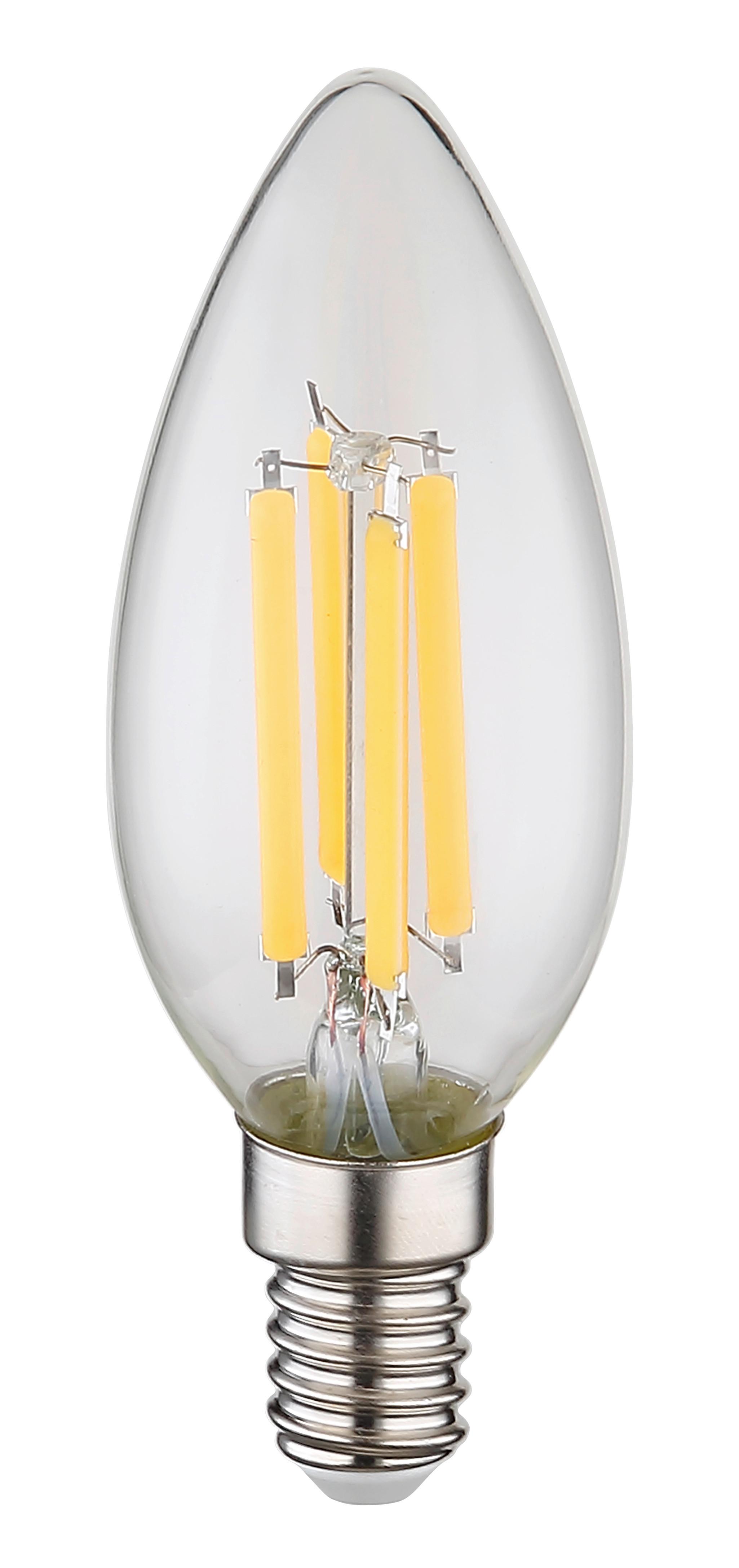 Led-leuchtmittel Max. 6 Watt - Klar, Glas/Metall (3.5/9.8cm)