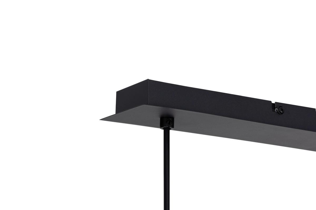 LAMPA WISZĄCA MIA - beżowy/czarny, Trend, metal/tkanina (64/12/120cm) - Novel