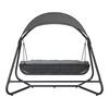 HAMMOCK HOLIDAY - ljusgrå/antracit, Modern, metall/textil (234,5/201/131,3cm) - Mömax