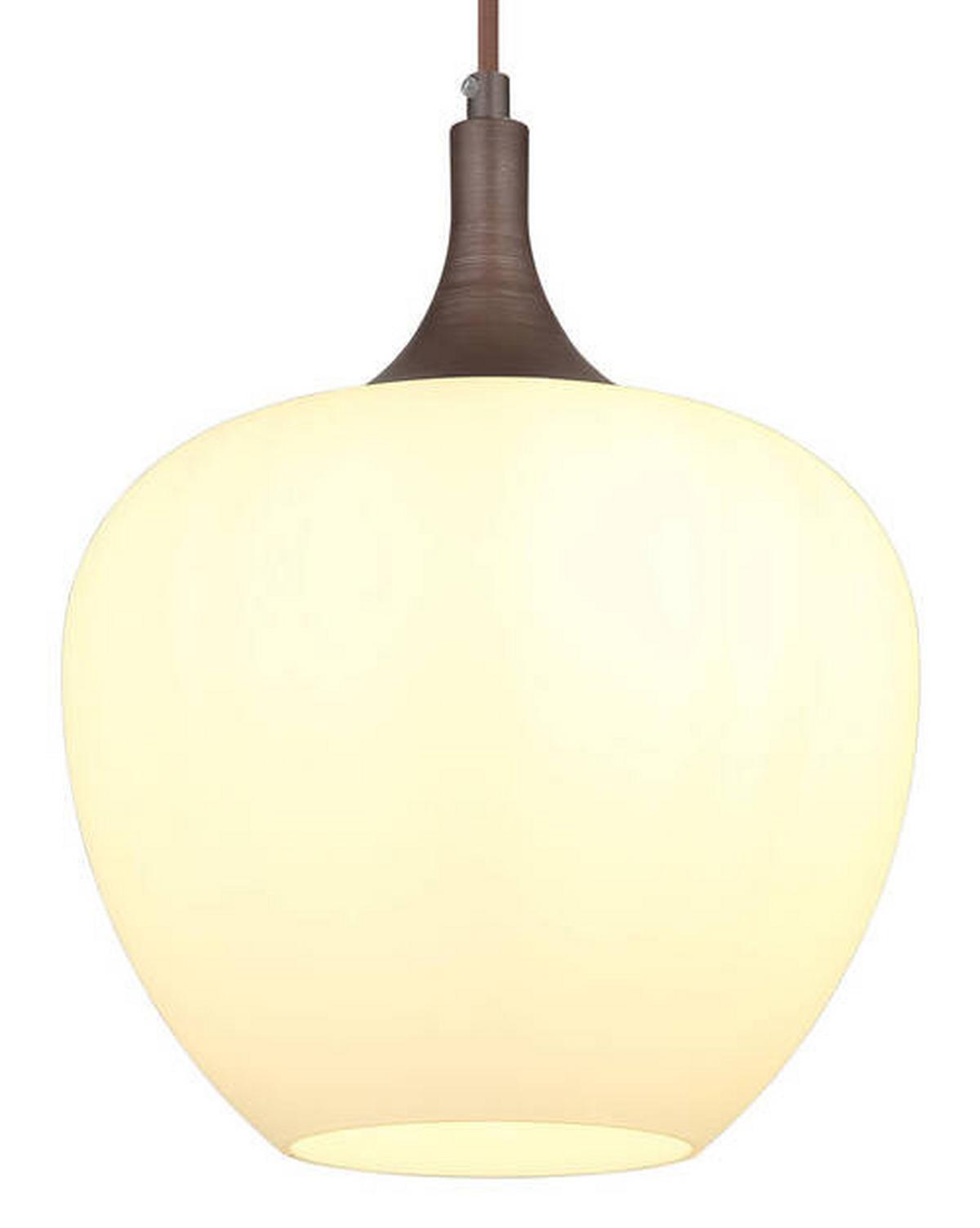 Viseča Svetilka 15548hc Maxy - opal/rjava, Konvencionalno, kovina/steklo (24/120cm) - Globo