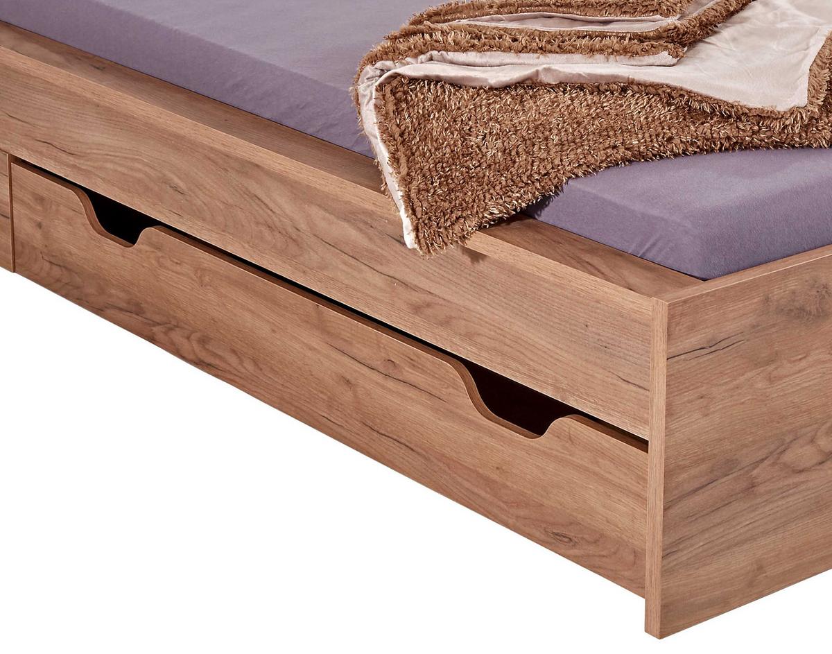 Pat Avensis New - alb/culoare lemn stejar, Konventionell, lemn (140/200cm) - Premium Living