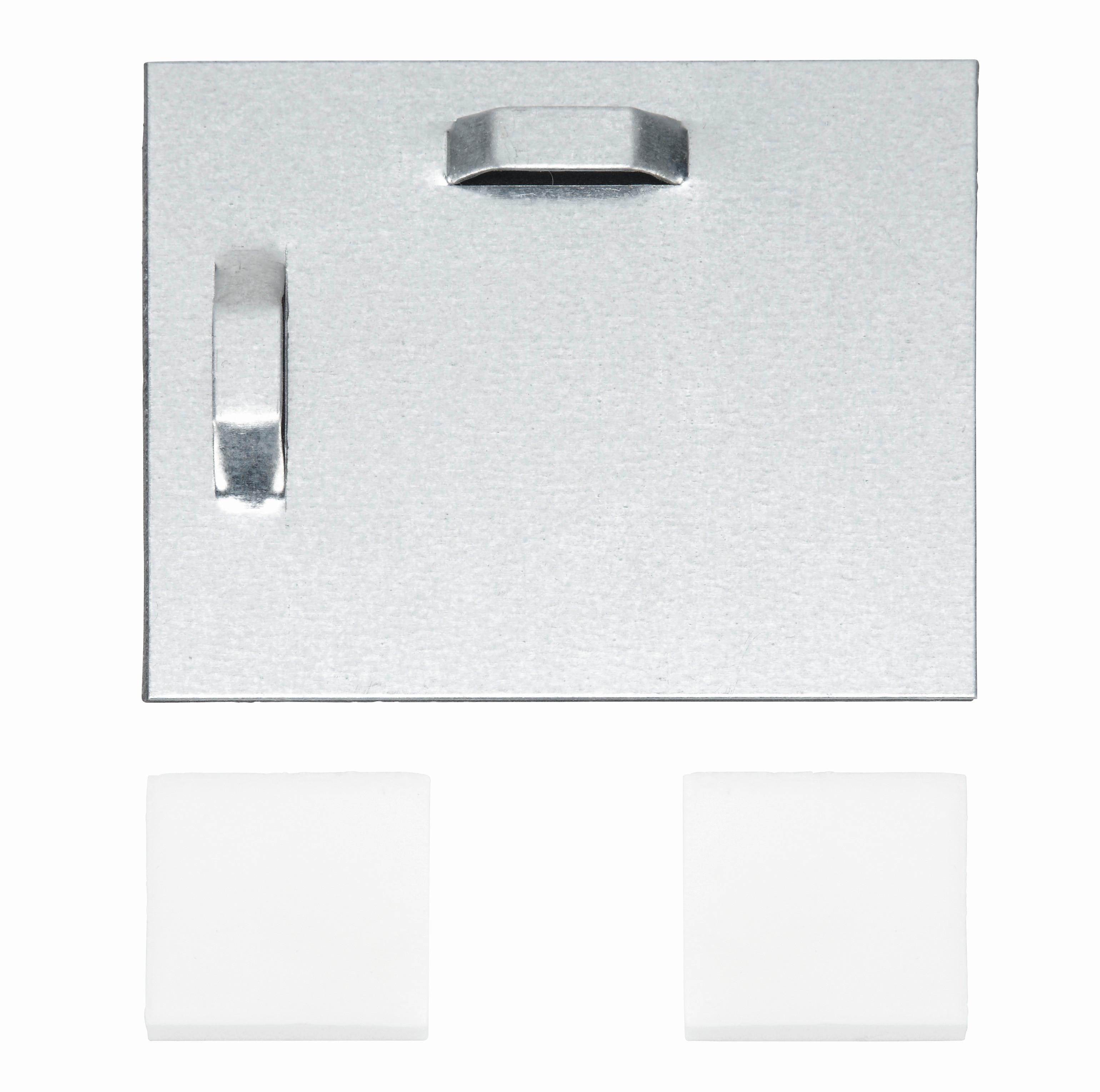 Befestigungsset Wandblech in Grau, 3-teilig - (8/8cm) - Mömax