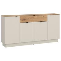 Komoda Viona - kašmir/hrast Artisan, Basics, drvni materijal/metal (180/90/40cm) - Modern Living