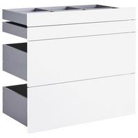 Schubladenset Unit in Weiß Hochglanz - Weiß Hochglanz, MODERN, Holzwerkstoff (91/83/47cm) - Based