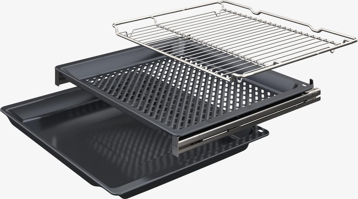 Backofenset HBD47LUTZ5 - Schwarz, Glas/Metall - Bosch