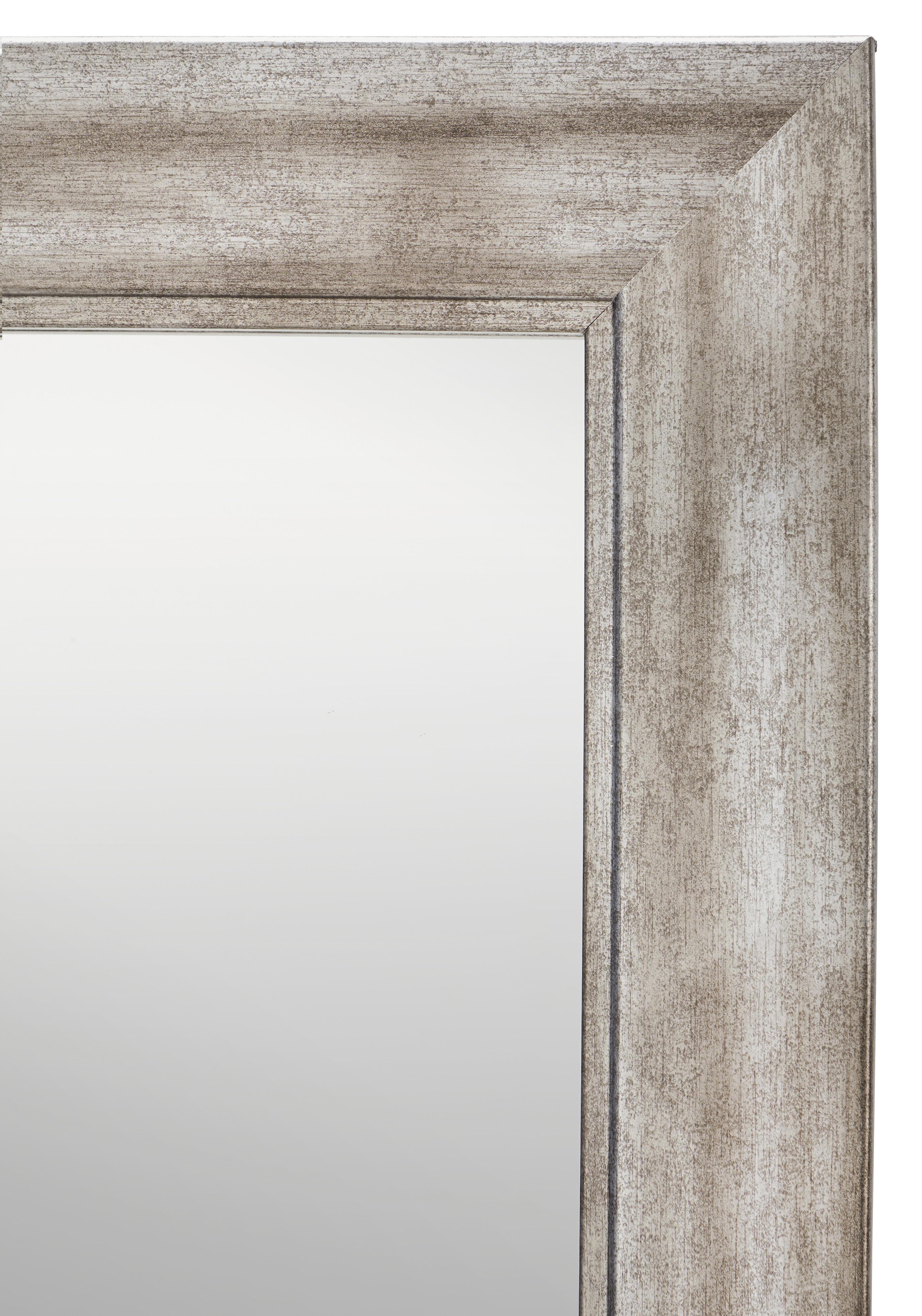 OGLEDALO ZIDNO METALLIC - srebrne boje/boje nikla, Romantik / Landhaus, drvni materijal (66/186cm)