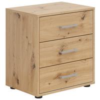 NOPTIERA SMART 3 - stejar Artisan/gri-alb, Basics, material pe bază de lemn (50/54/35cm) - Modern Living