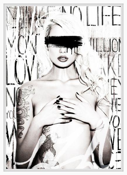 Bild Denise  Schwarz/Weiß 71x99cm - Multicolor/Weiß, MODERN, Papier/Holzwerkstoff (71/98,5/4cm) - Mömax modern living