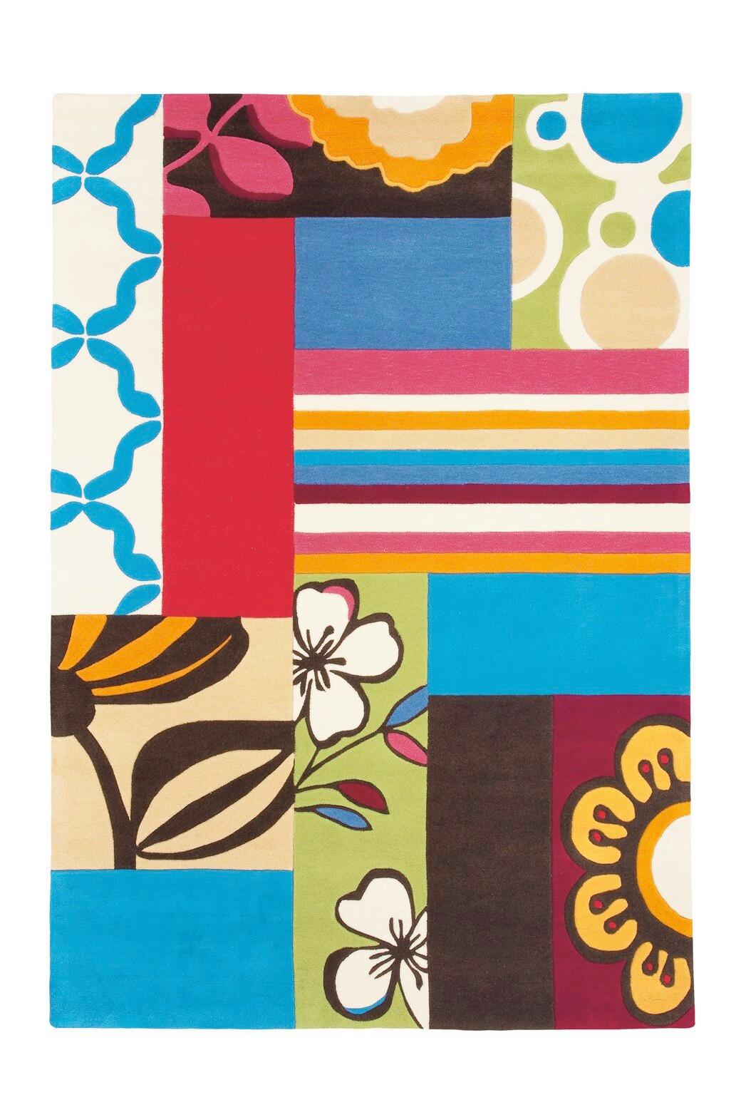 WEBTEPPICH JOY 4093 MULTI 140CM X 200CM - Multicolor, Basics, Textil (140/200cm) - Kayoom