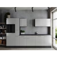 Kuhinjski Blok Brez Aparatov Oliver, 310cm - srebrne barve/siva, Design, kovina/leseni material (310cm) - Respekta