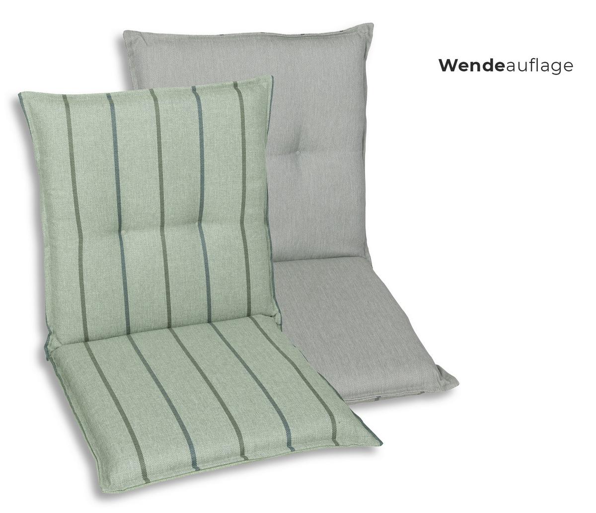 Sesselauflagenset Hellgrün, 6-teilig - Hellgrün, Basics, Textil (50/7/100cm)