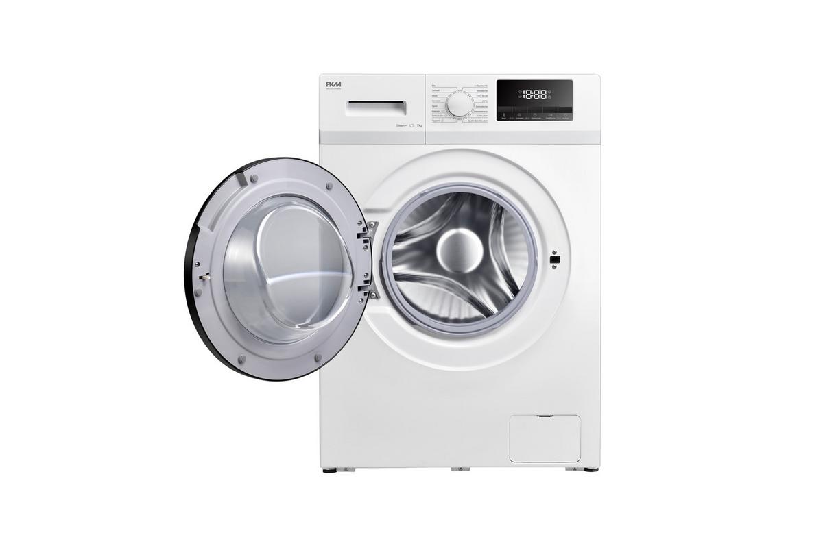 Waschmaschine WA7-ES1416DAI Weiß - Weiß, Trend, Glas/Kunststoff (59,5/85/49,5cm) - PKM