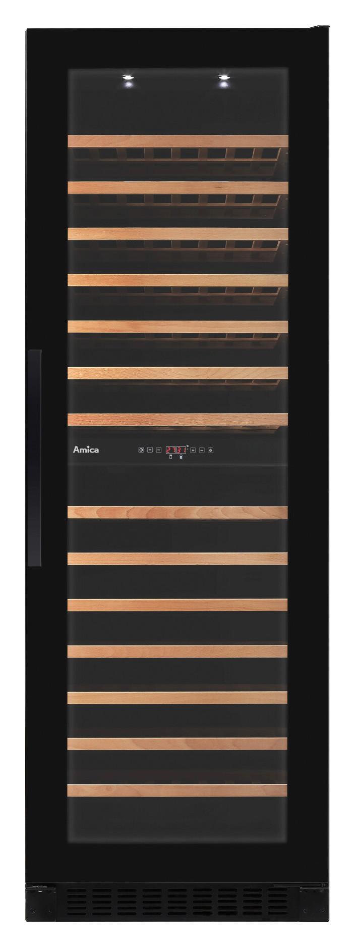 Weinkühlschrank WK348100S in Schwarz - Schwarz, MODERN (59,5/185/61,5cm) - Amica