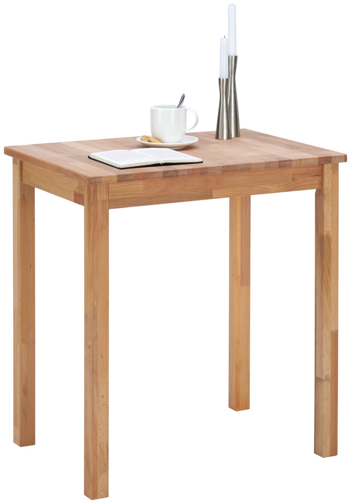 STÓŁ DO JADALNI ALEX - kolor bukowy, Konventionell, drewno (70/50/75cm) - Carryhome