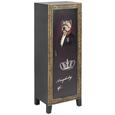 Highboard Bunt - Multicolor/Schwarz, LIFESTYLE, Karton/Holz (48/132/36cm)