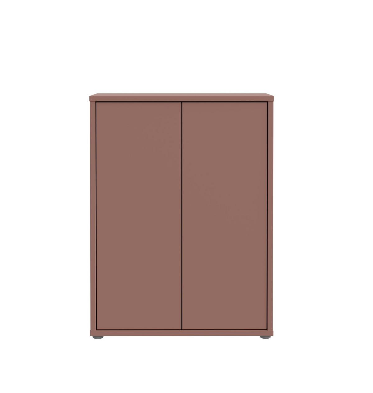 Ormarić Za Cipele Alice - siva/terakota, Moderno, drvni materijal/plastika (74,5/99,1/34,9cm) - Modern Living