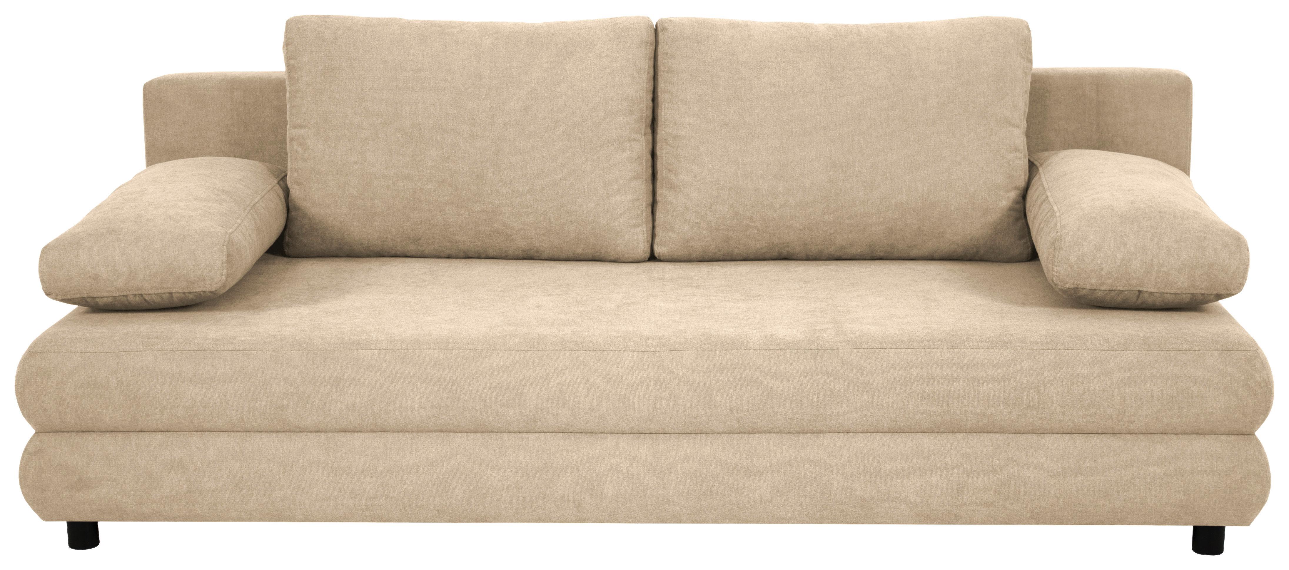Kanapéágy Taras - bézs, Design, textil/fa (197/77/92,5cm)
