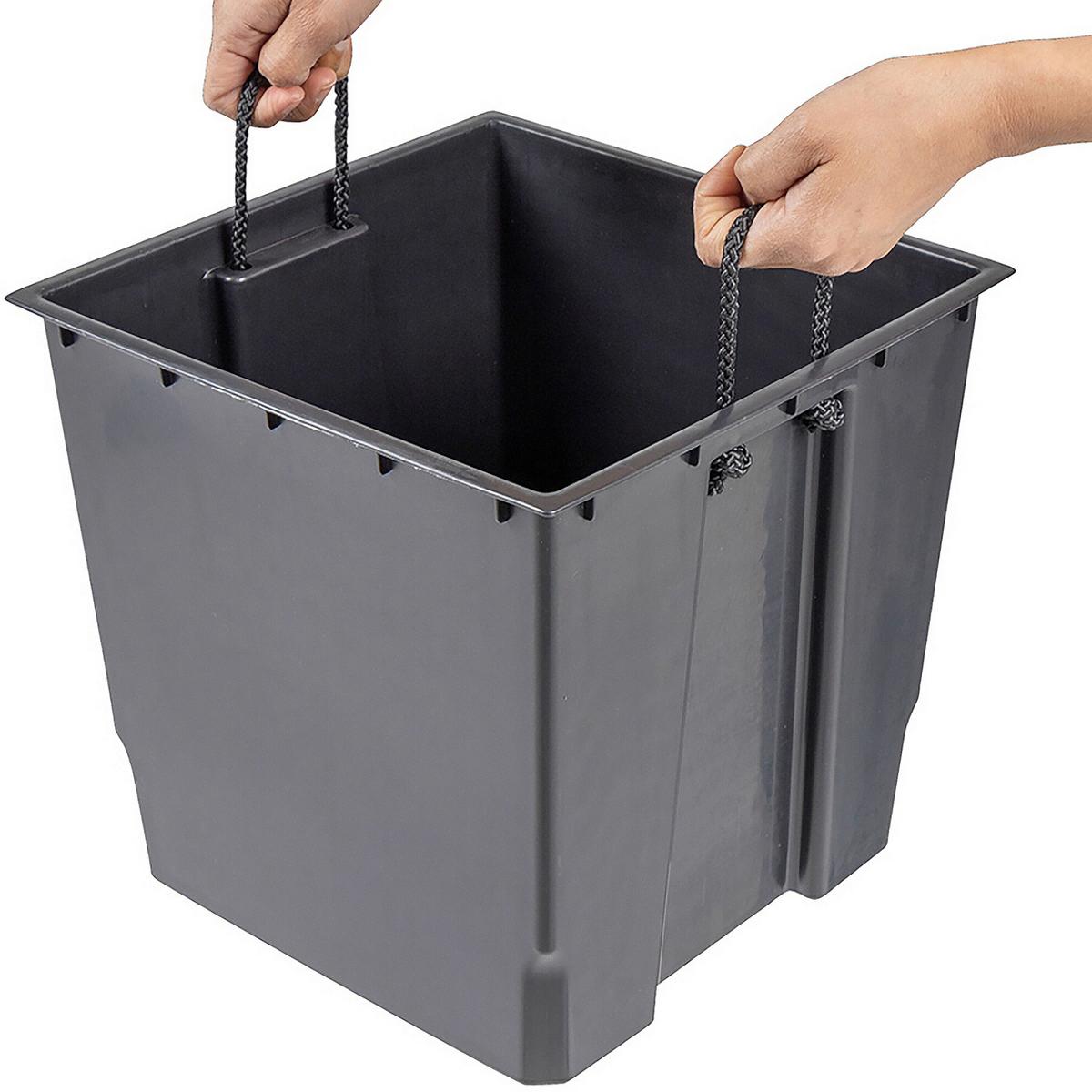 Pflanzentopf Anthrazit - Anthrazit, Basics, Kunststoff (40/41,5/40cm) - Siena Garden