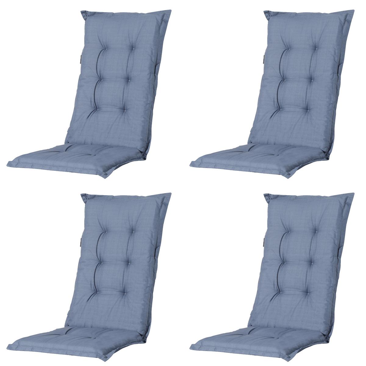 SESSELAUFLAGE BASIC KOBALT AUFLAGE HOCH - Rot, MODERN, Textil (50/2/123cm) - Gardenson