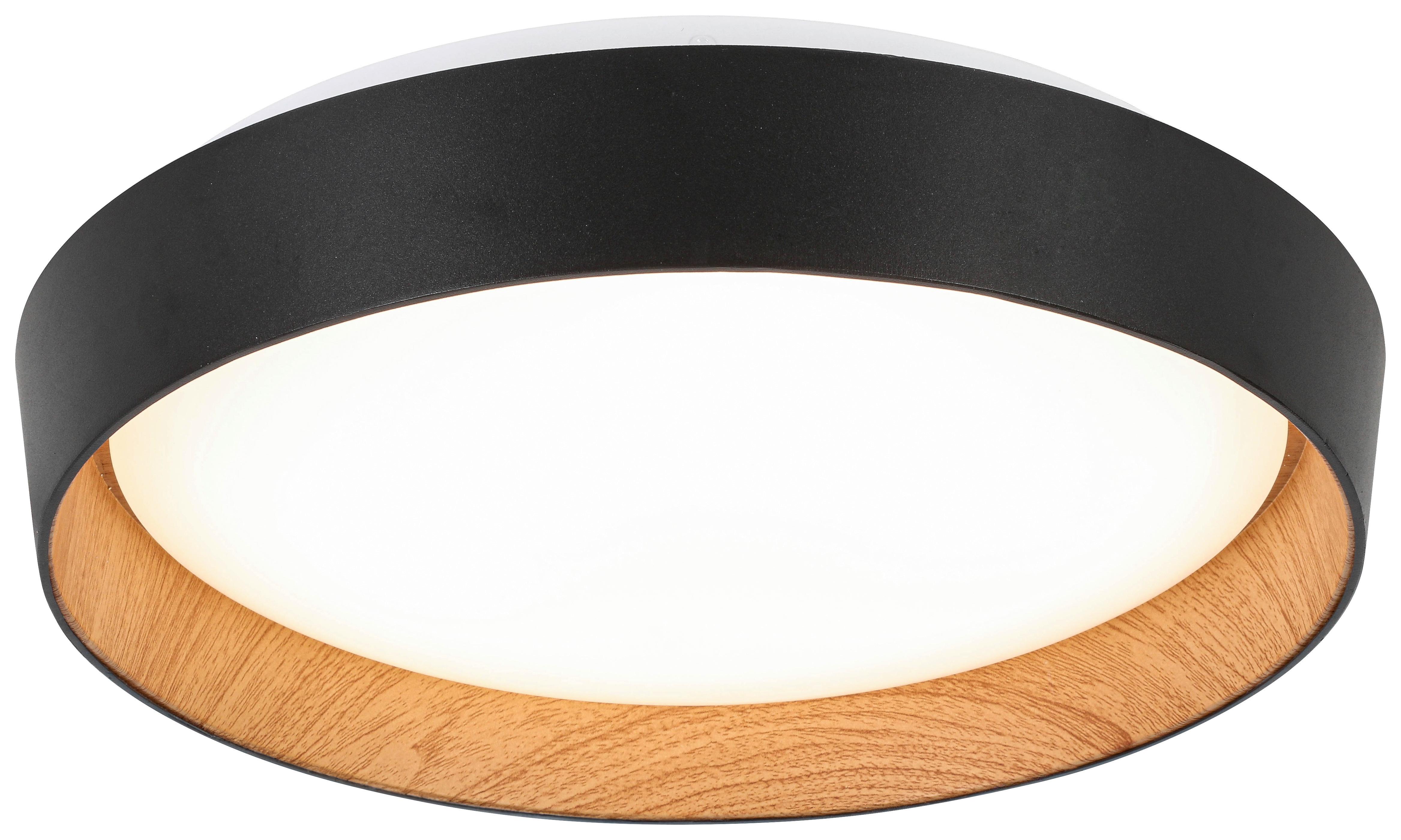 LED-Deckenleuchte Lia Weiß max. 29 Watt - Weiß, KONVENTIONELL, Holz/Kunststoff (39/7cm) - Mömax
