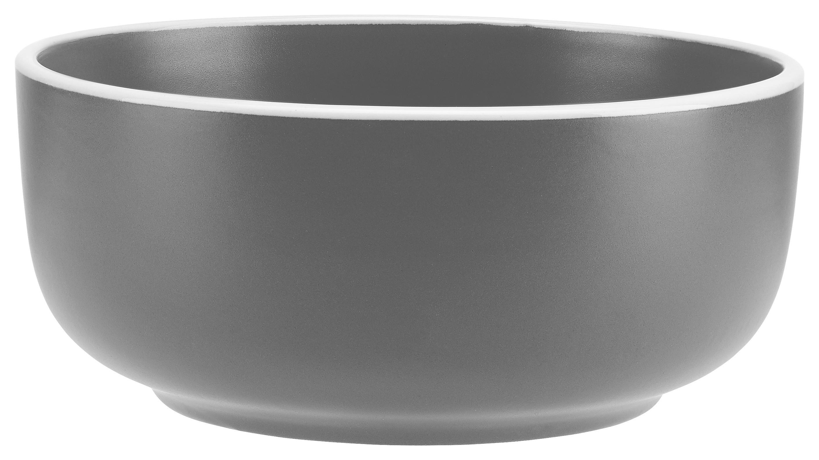 Müslischale Ragnar aus Steingut - Grau, MODERN, Keramik (14,5/6cm) - Modern Living