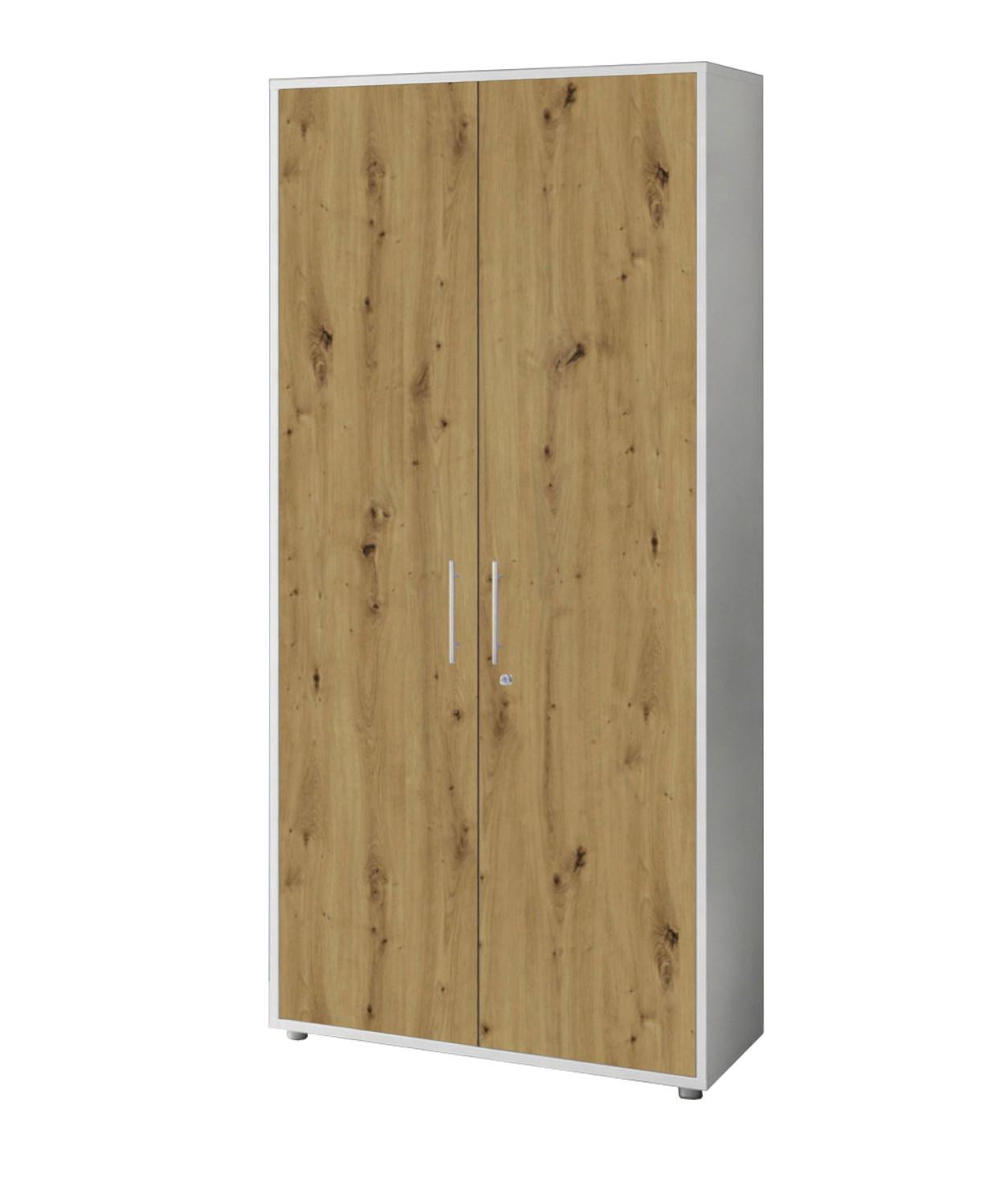 AKTENSCHRANK OFFICE EDITION - Eiche Artisan/Weiß, MODERN, Holzwerkstoff (84,4/185,6/33cm) - MID.YOU