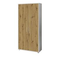 AKTENSCHRANK OFFICE EDITION - Eiche Artisan/Weiß, MODERN, Holzwerkstoff (84,4/185,6/33cm) - MID.YOU