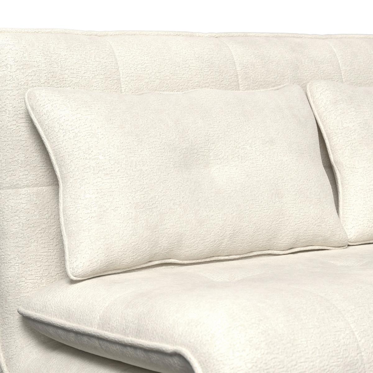 Kanapéágy Luna - fekete/fehér, Modern, textil/fém (142/40/62cm) - Bessagi Home