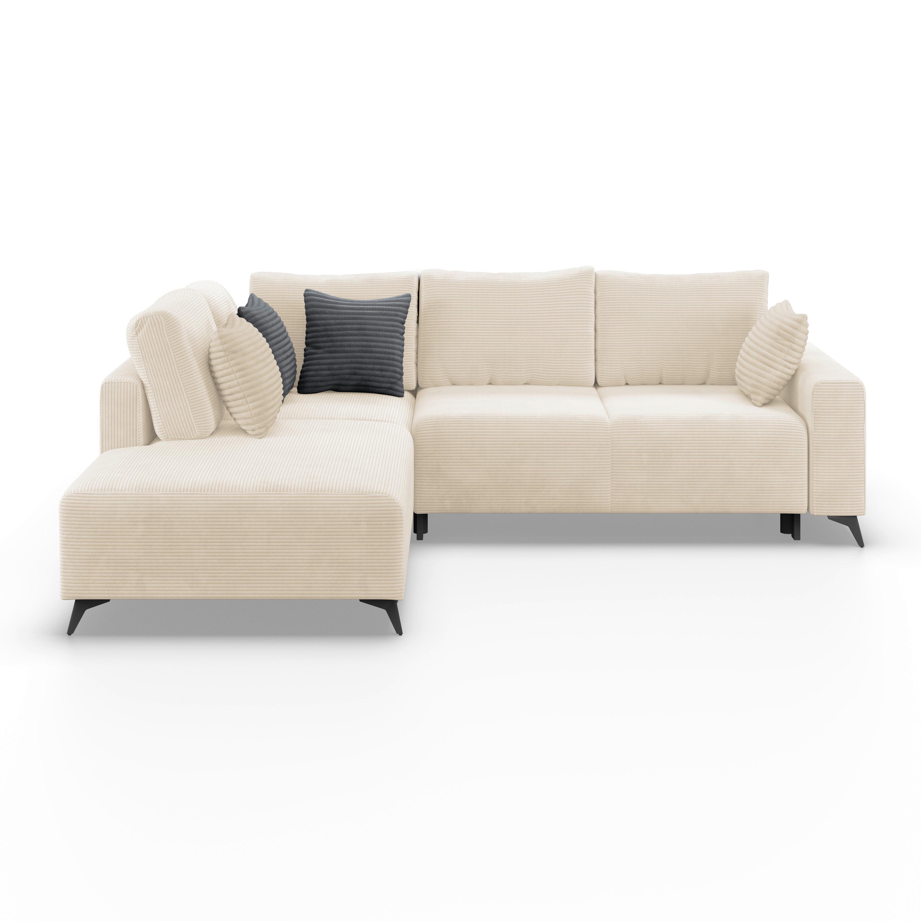 Canapea modulara VIKTOR - crem, Modern, textil (212/270cm) - Modern Living
