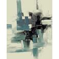Webteppich Abstract ca. 80x150cm - Blau/Schwarz, LIFESTYLE, Textil (80/150cm) - Mömax modern living