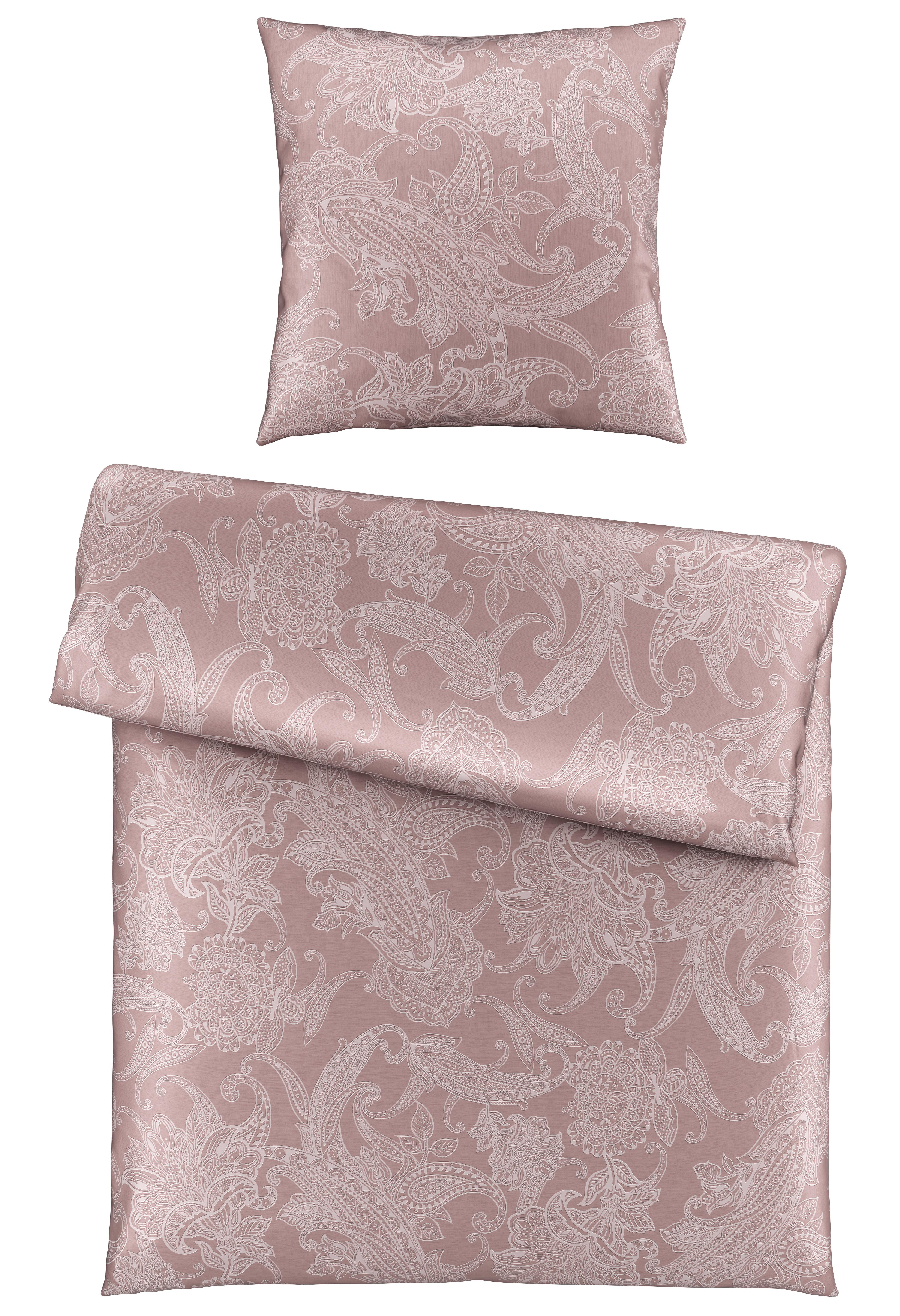 Bettwäsche Amal XL Mauve ca. 155x220cm - Mauve, ROMANTIK / LANDHAUS, Textil (155/220cm) - Modern Living