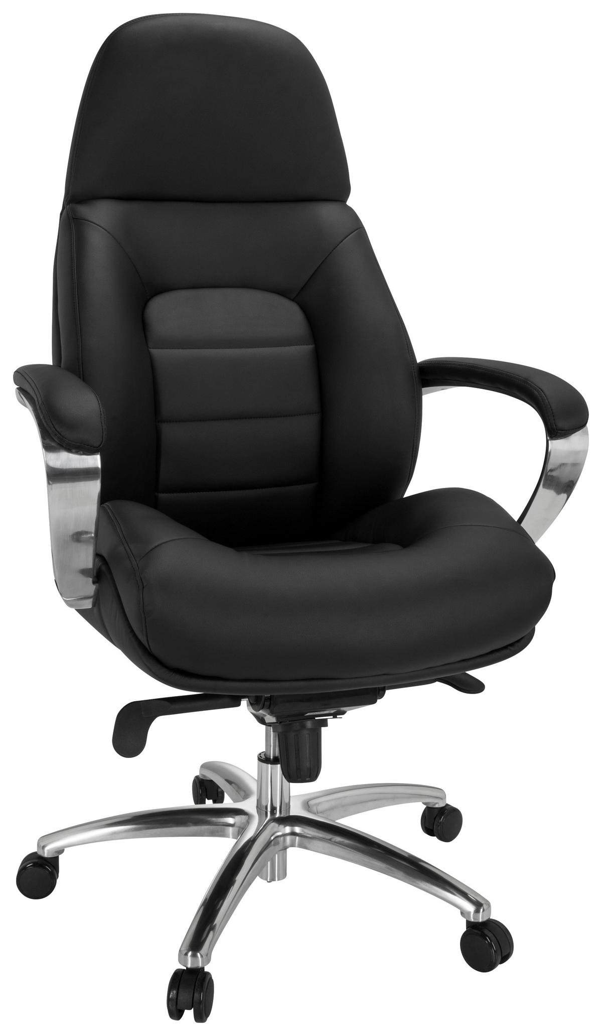 Pisarniški Stol Brenton Xxl, Črna - črna, Moderno, kovina/umetna masa (73/137/73cm) - MID.YOU