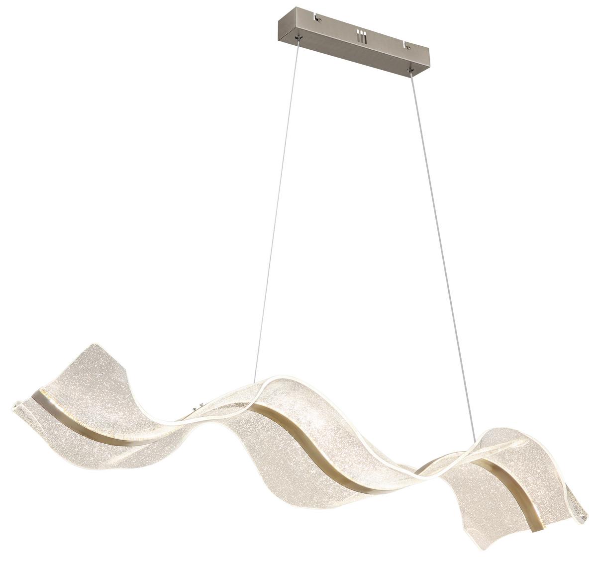 LED-HÄNGELEUCHTE 68294H - Klar, Design, Kunststoff/Metall (101/29,4/120cm) - Globo