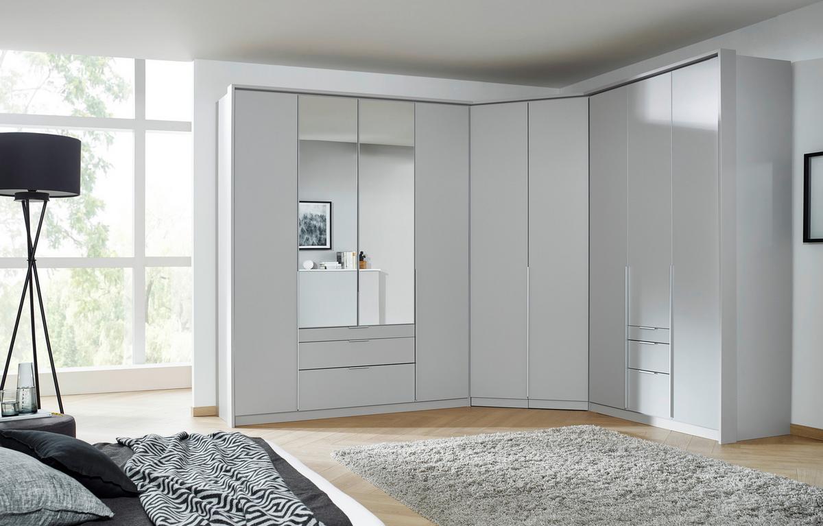 DULAP USI ROTATIVE ALABAMA - argintiu/gri deschis, Modern, material pe bază de lemn (47/229/54cm) - Modern Living
