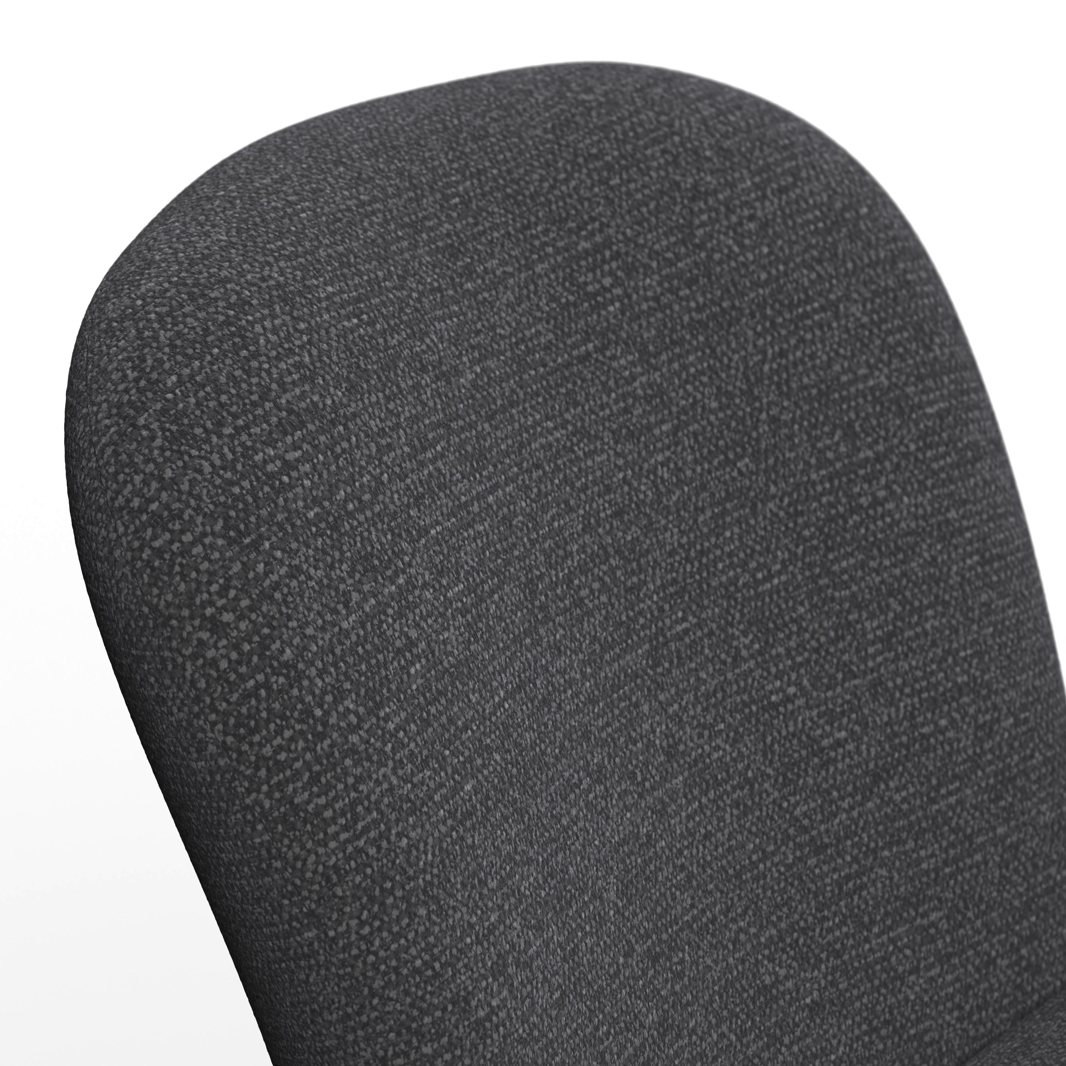 STOL MED ARMSTÖD JOSEA - mörkgrå/svart, Modern, metall/trä (64/85/63cm) - Bessagi Home