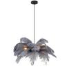 HÄNGLAMPA FEDI - grå/svart, Modern, metall/textil (55/55/120cm) - Mömax