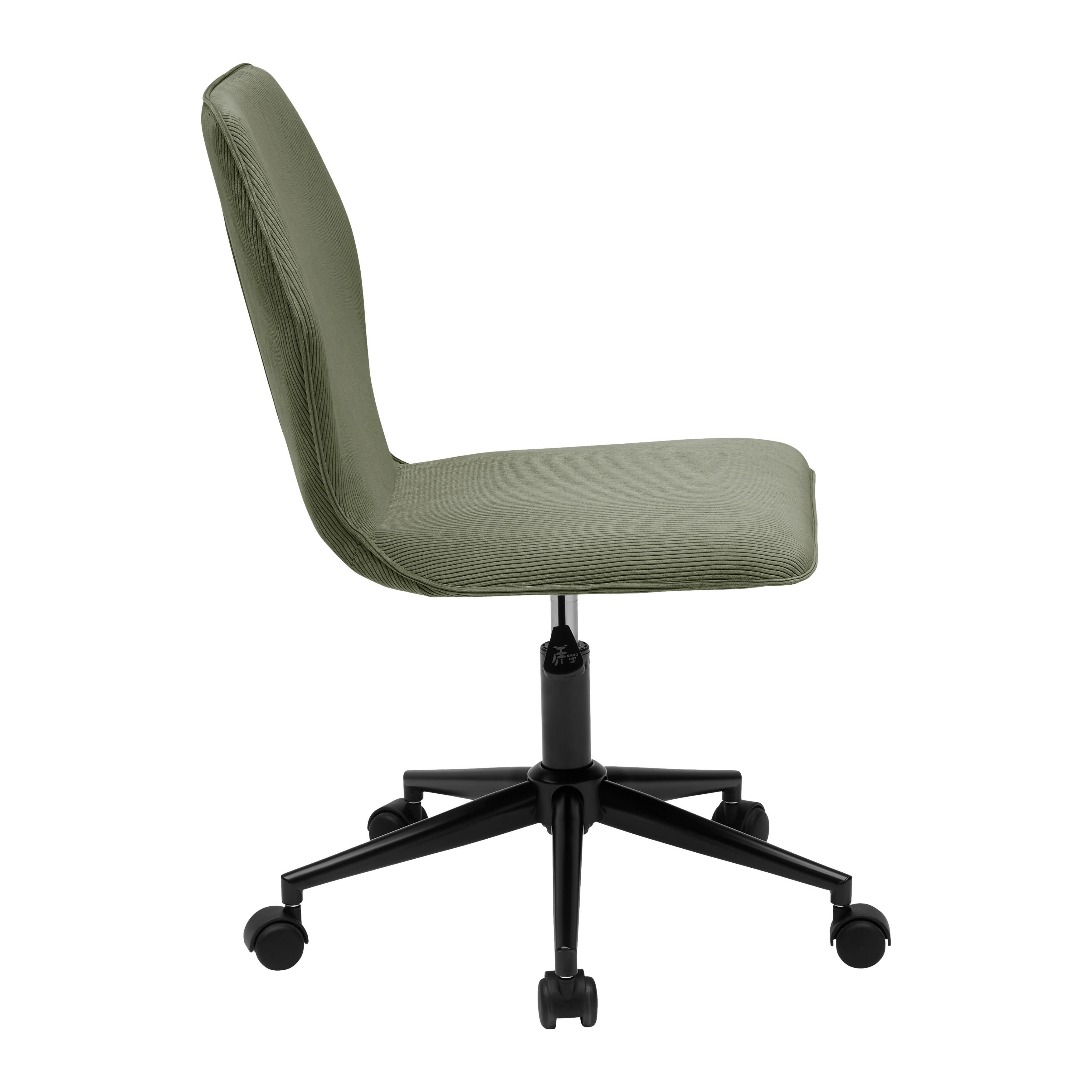 SNURRSTOL LUIGI -EXKLUSIV- - grön/grå, Modern, metall/textil (49/84-94/54cm) - Mömax